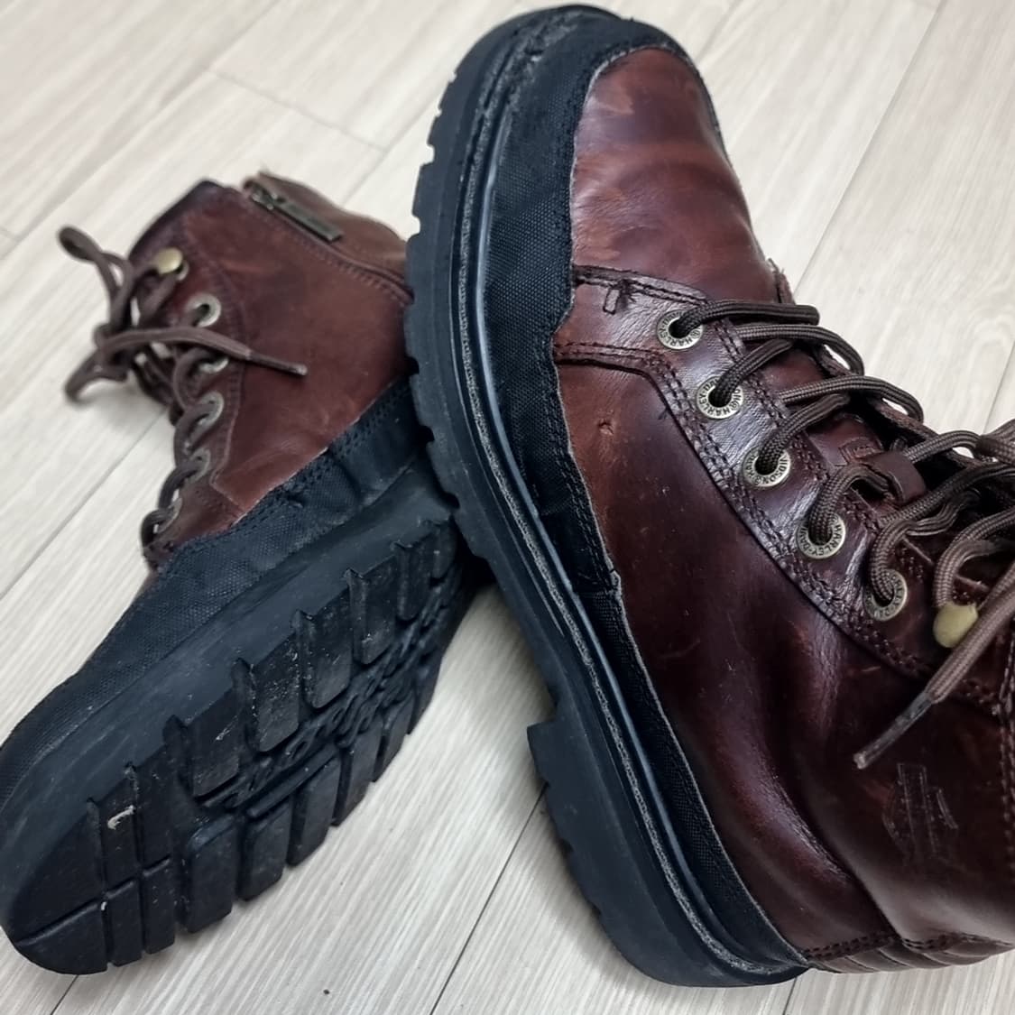할리데이비슨 가죽 브라운 워커 부츠(uk6) 상품이미지3