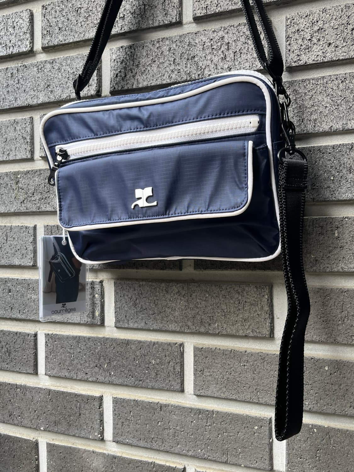 00s Courreges 꾸레쥬 화이트 로고 4웨이 백 스몰 상품이미지6