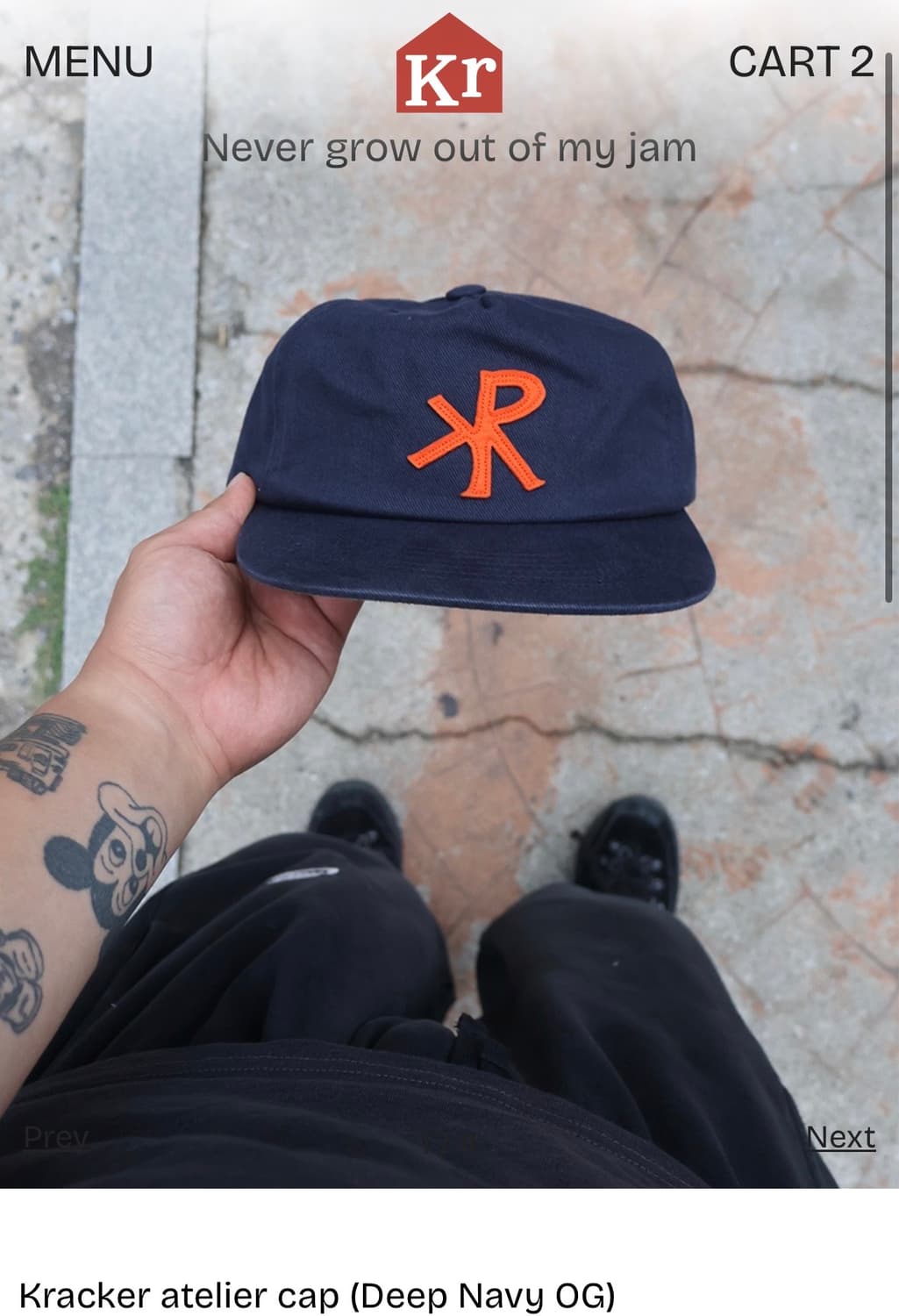 크래커하우스-atelier cap (deep navy OG) 상품이미지1