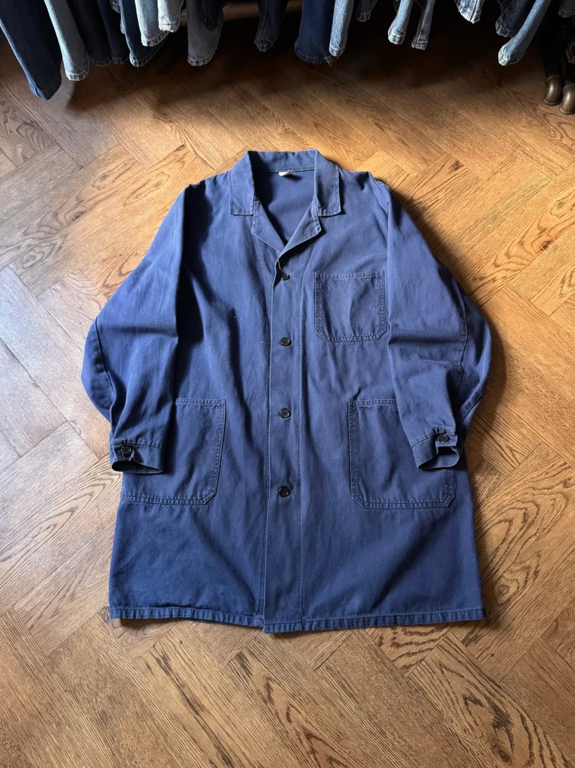 [L]빈티지 잉크블루 프렌치 워크 코트자켓 상품이미지1