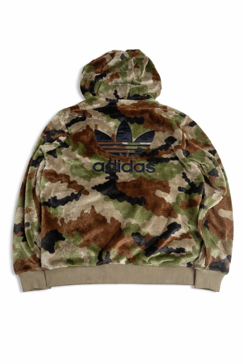 빈티지 아디다스 파이어버드 카모 쉐르파 후드집업 플리스  상품이미지2