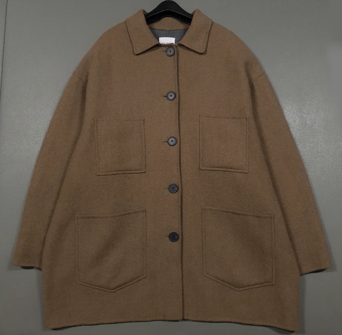 스튜디오톰보이 여성 포포켓 핸드메이드 오버핏 하프 코트 자켓 점퍼 F 상품이미지3