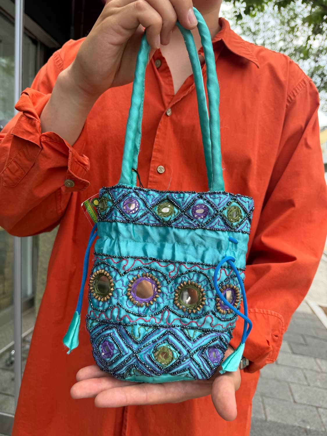 Indian Mirror Work Potli Bag 상품이미지2