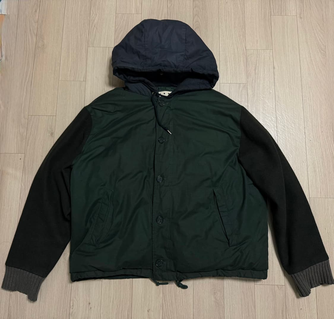 마르니(Marni) 후드 컬러 블락 덕다운 48 상품이미지1