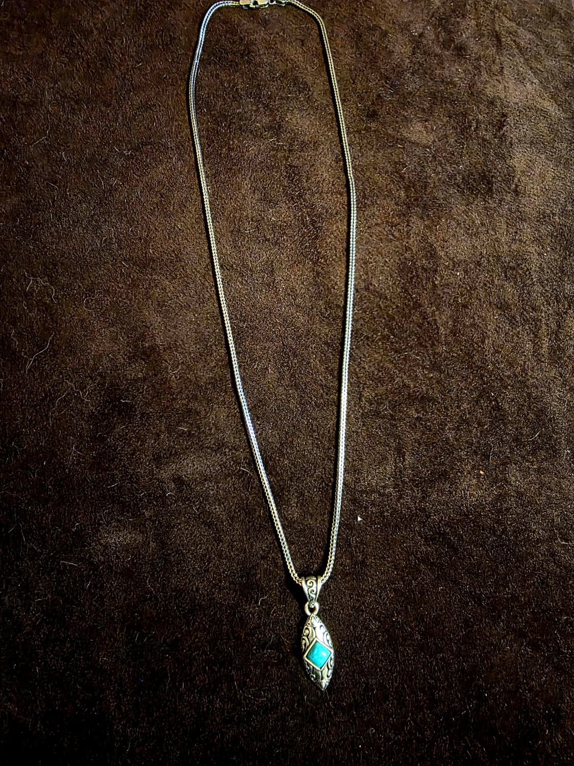 🌿 Silver925 Turquoise Pendant Necklace 상품이미지9