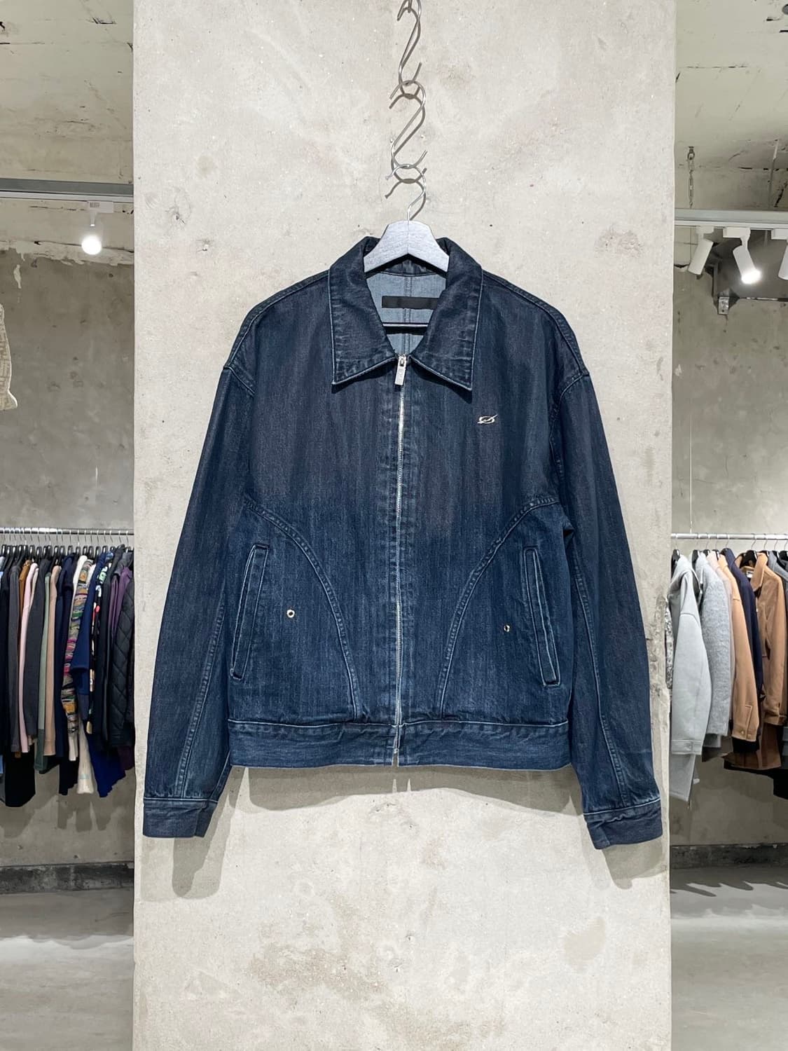 51퍼센트 진청 코팅 그라데이션 데님 자켓 상품이미지1