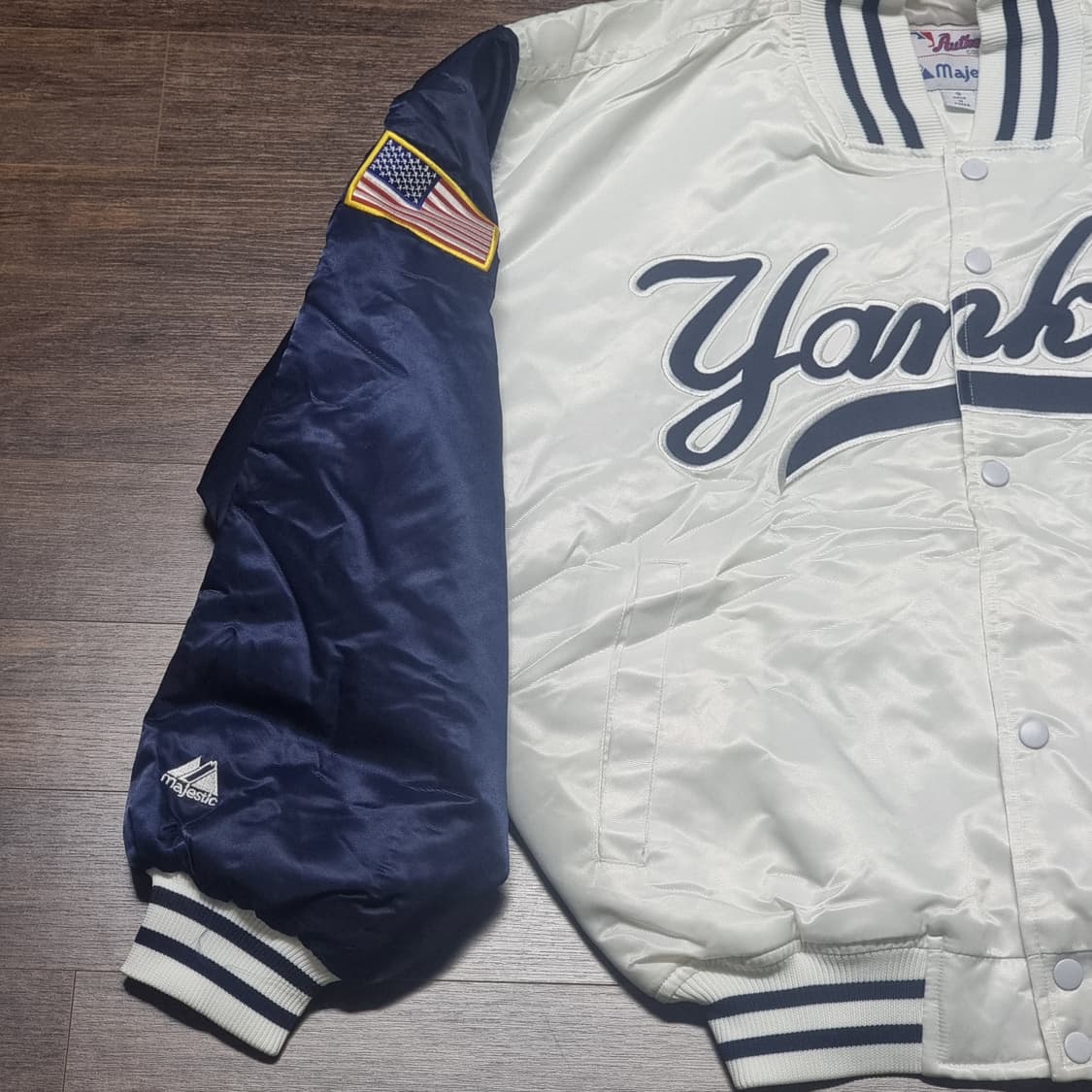 [S] MLB 올드스쿨 뉴욕 양키스 마제스틱 정품 바시티 자켓 점퍼 상품이미지2