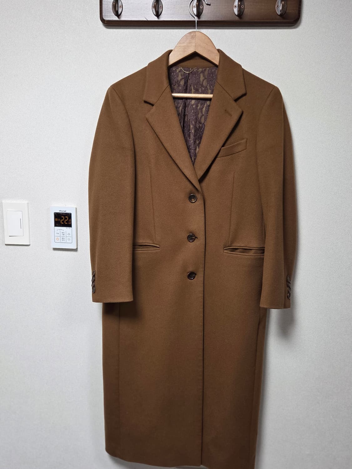 [고가 맞춤샵] 이태리 피아젠자 원단 여성 체스터필드 코트 상품이미지1