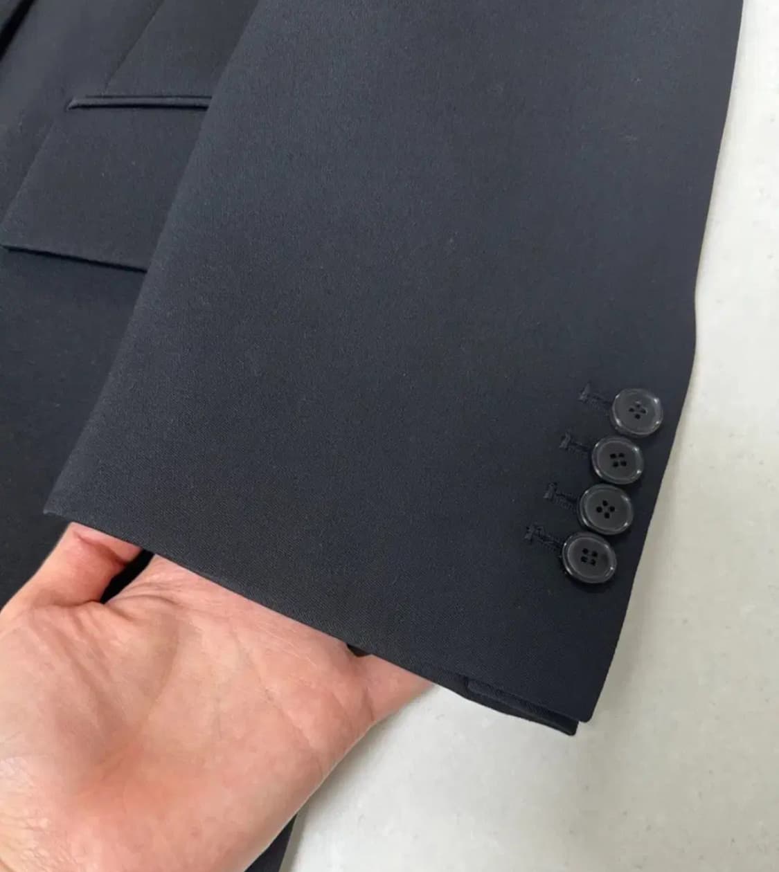 렉토 블랙 울 테일러드 자켓 S 상품이미지5