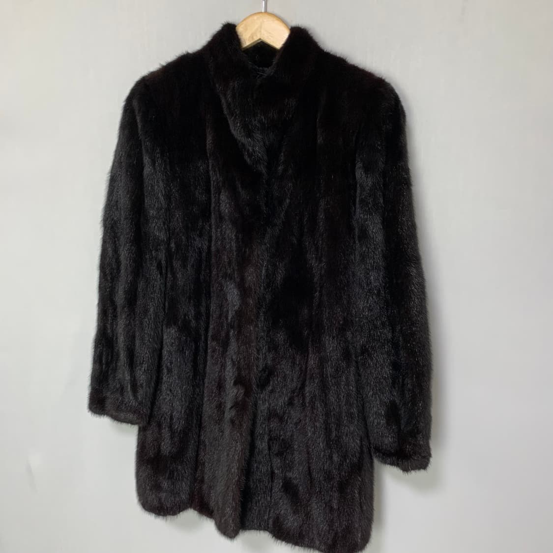 jpn 일본 빈티지 밍크 리얼 퍼 자켓 숏코트 블랙 상품이미지2