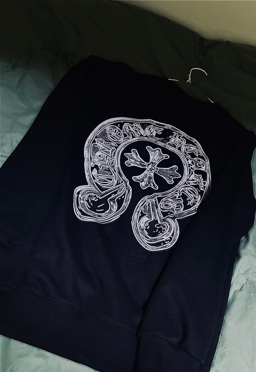 크롬하츠 홀스슈 맨투맨 블랙 L 상품이미지2