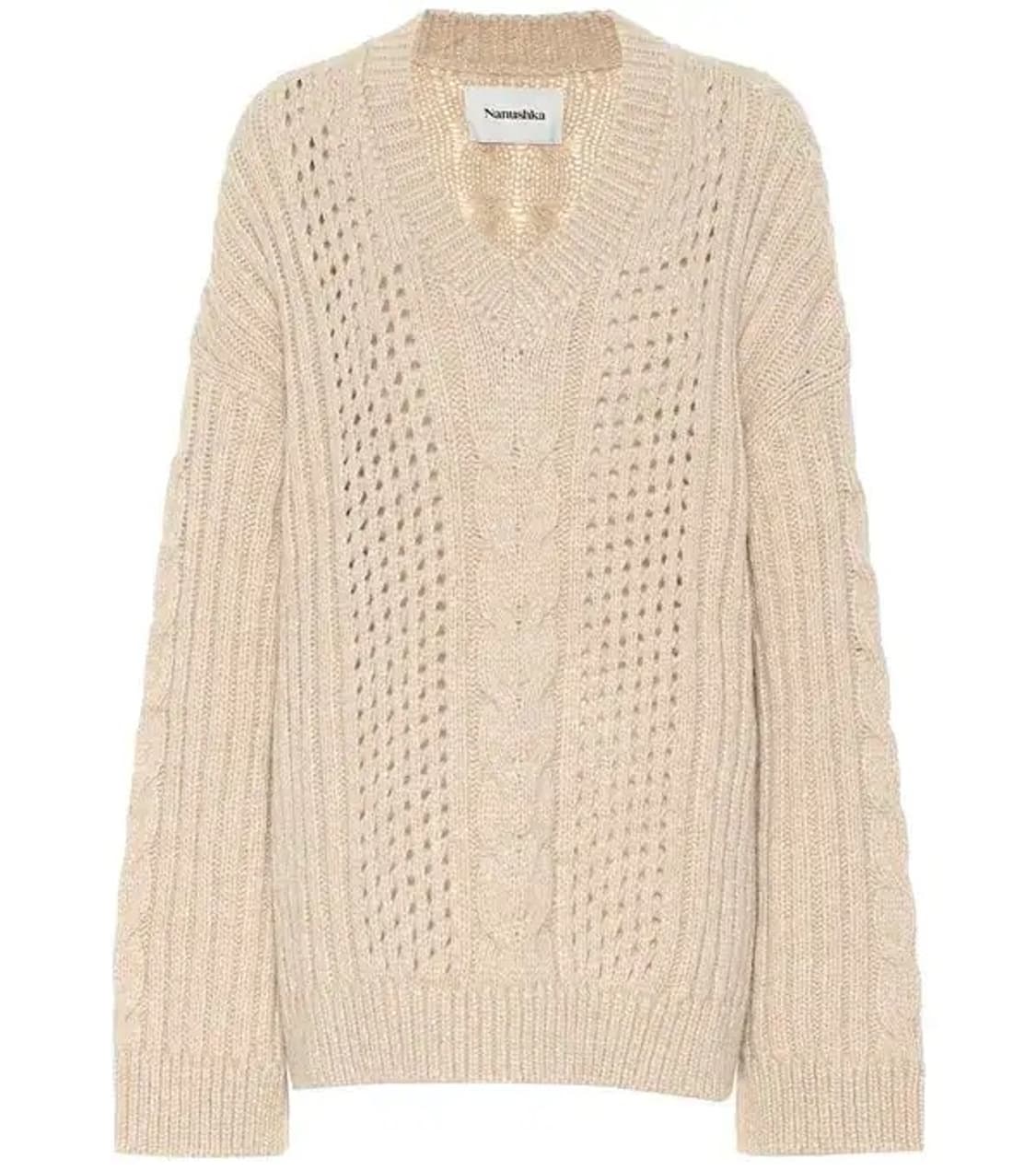 나누슈카 알파카 케이블니트 상품이미지2