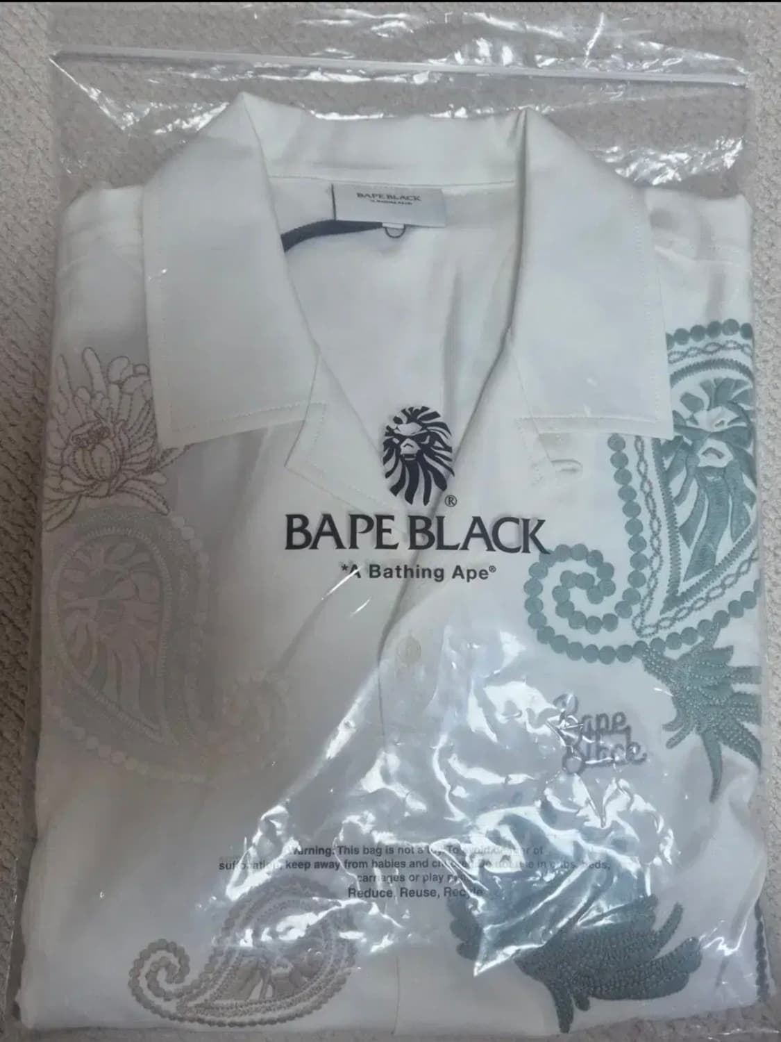 BAPE BLACK 반팔 셔츠 BAPE Black Bold Paisely 상품이미지2