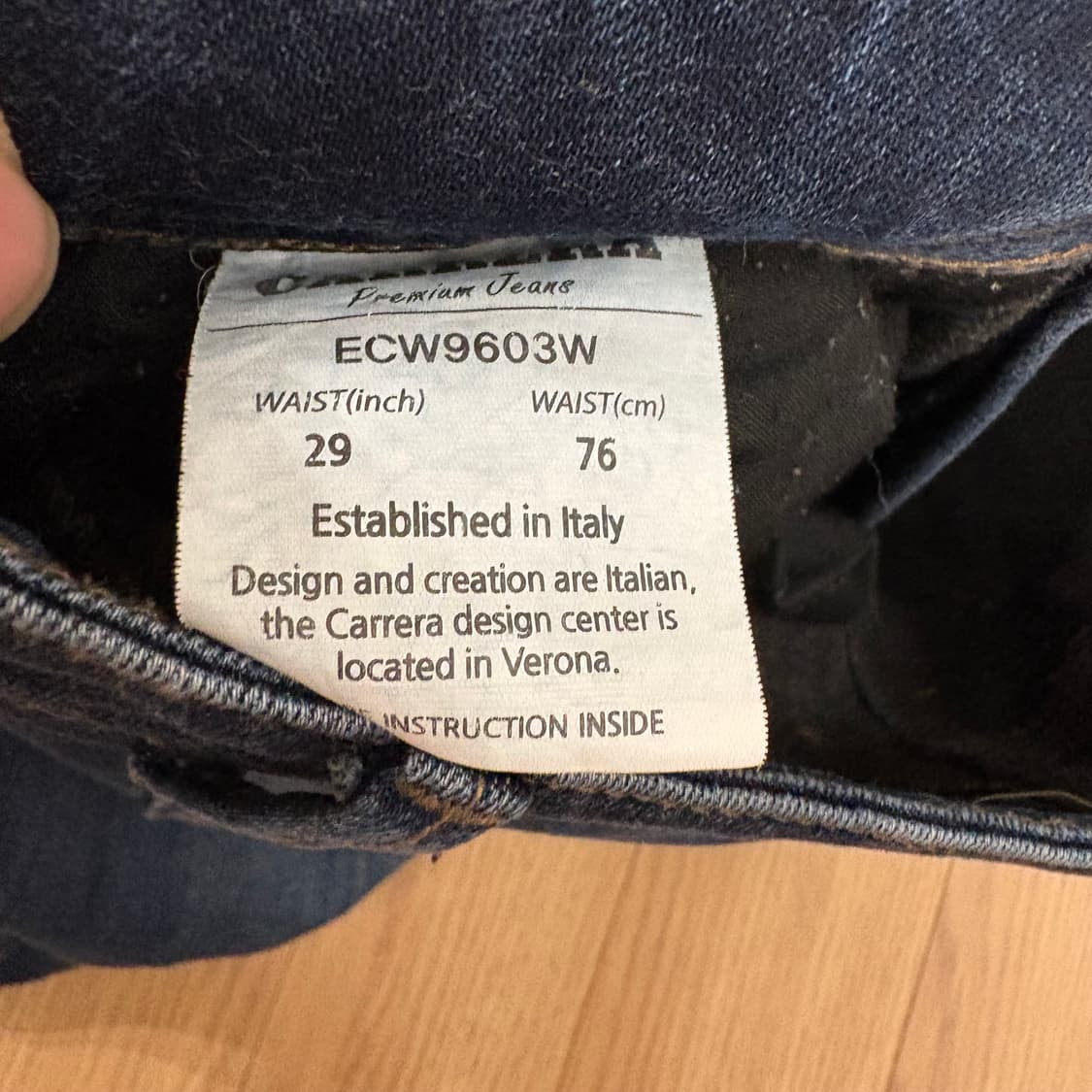 까레라 진스(Carrera Jeans)세미 플레어핏 데님 청바29(76) 상품이미지5