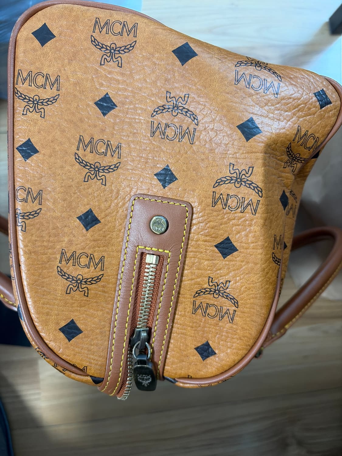 MCM 비세토스 브라운 토트백 상품이미지9