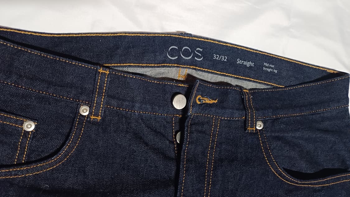 [새제품]32 COS 셀비지 데님팬츠 청바지 생지 스트레이트핏 코스 상품이미지4