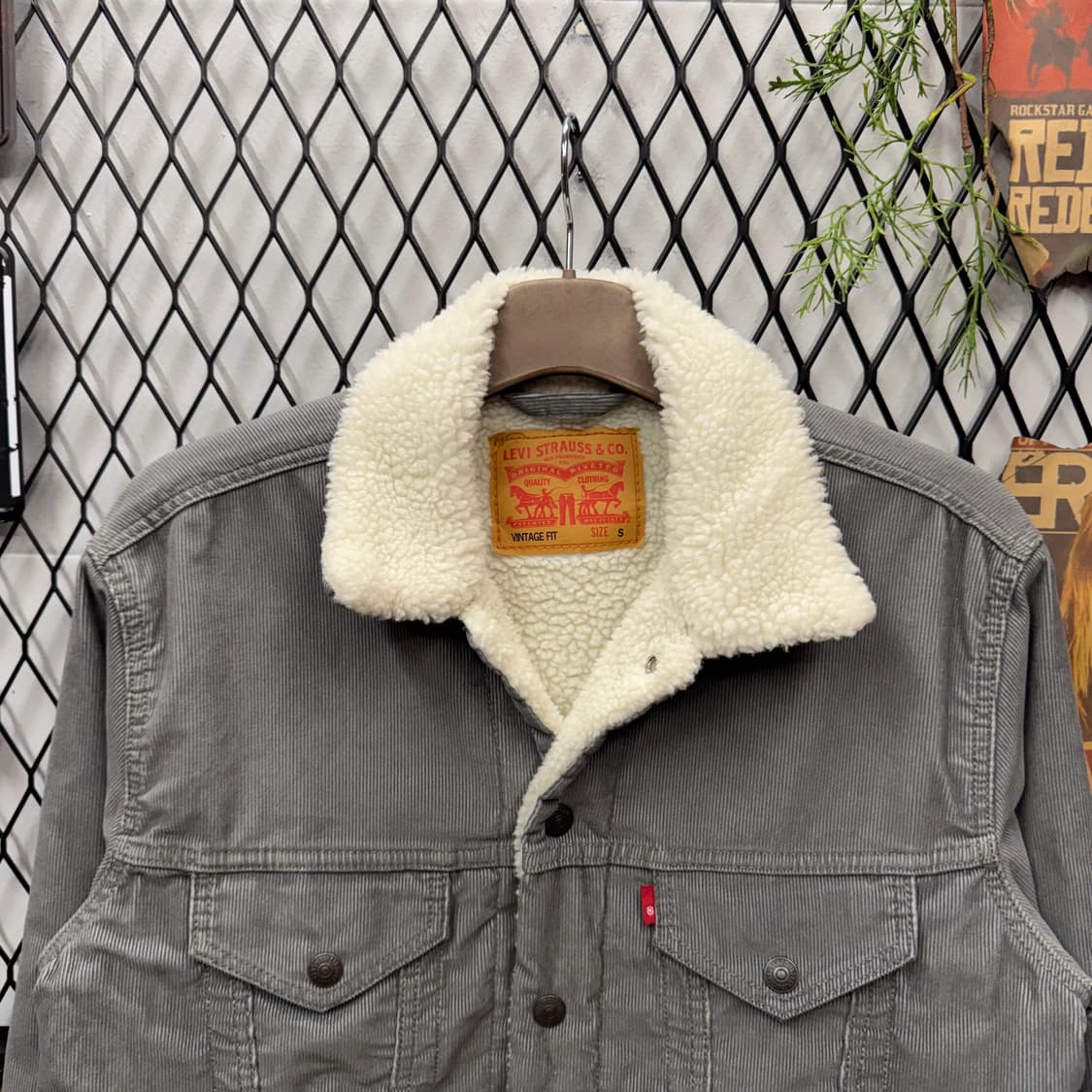 리바이스 타입 3 쉐르파 코듀로이 트러커 자켓 그레이 상품이미지3