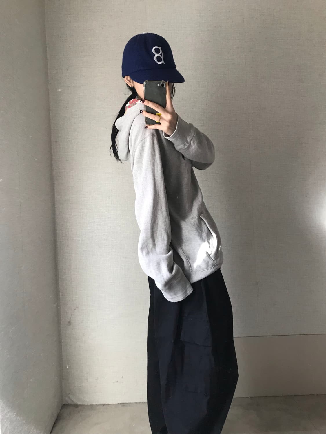 폴로 그레이 후드집업 상품이미지4