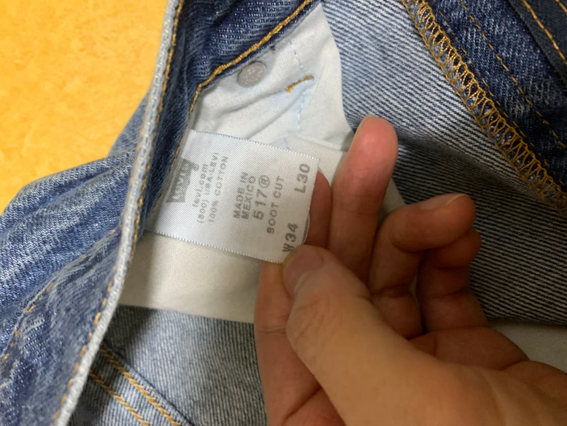 [34x30] 00’s 리바이스 517 부츠컷 데님 상품이미지3