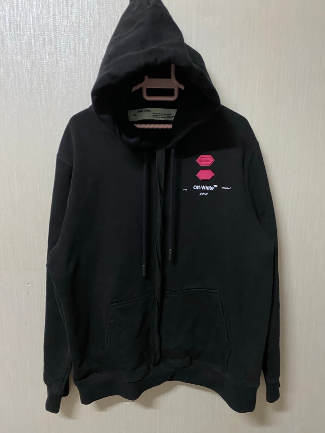 Off-White 블랙 후드티 L 상품이미지1