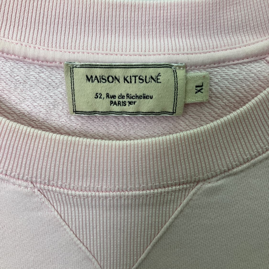 메종키츠네 그레이 폭스 헤드 패치 클래식 스웨트셔츠 XL 상품이미지3