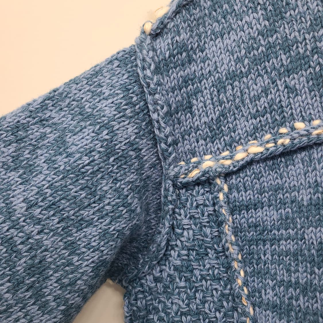 캐피탈 울 핸드 니트 코위찬 G쟌 블루 (EK-1344) 상품이미지6