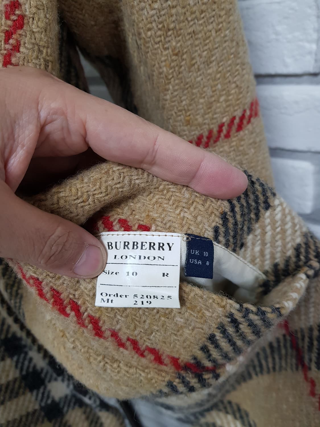 [uk10/55/정품] 버버리 노바체크 울코트 상품이미지5