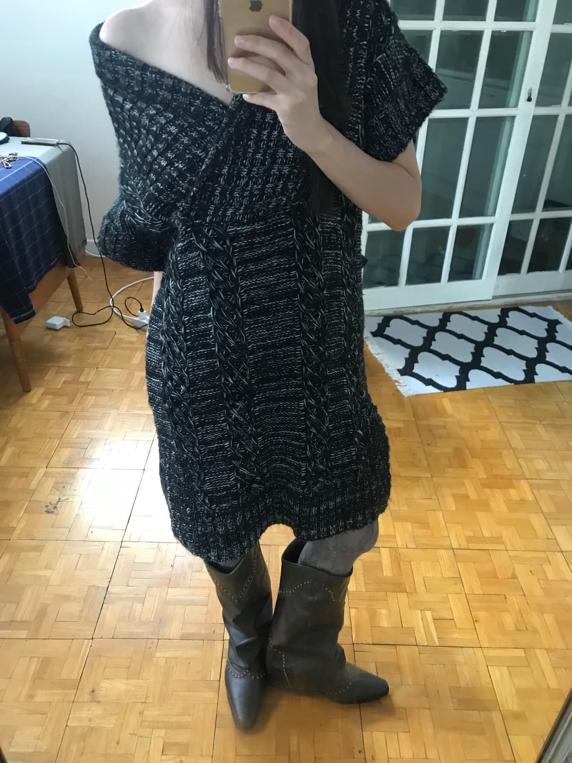 vintage knit one-piece 상품이미지5