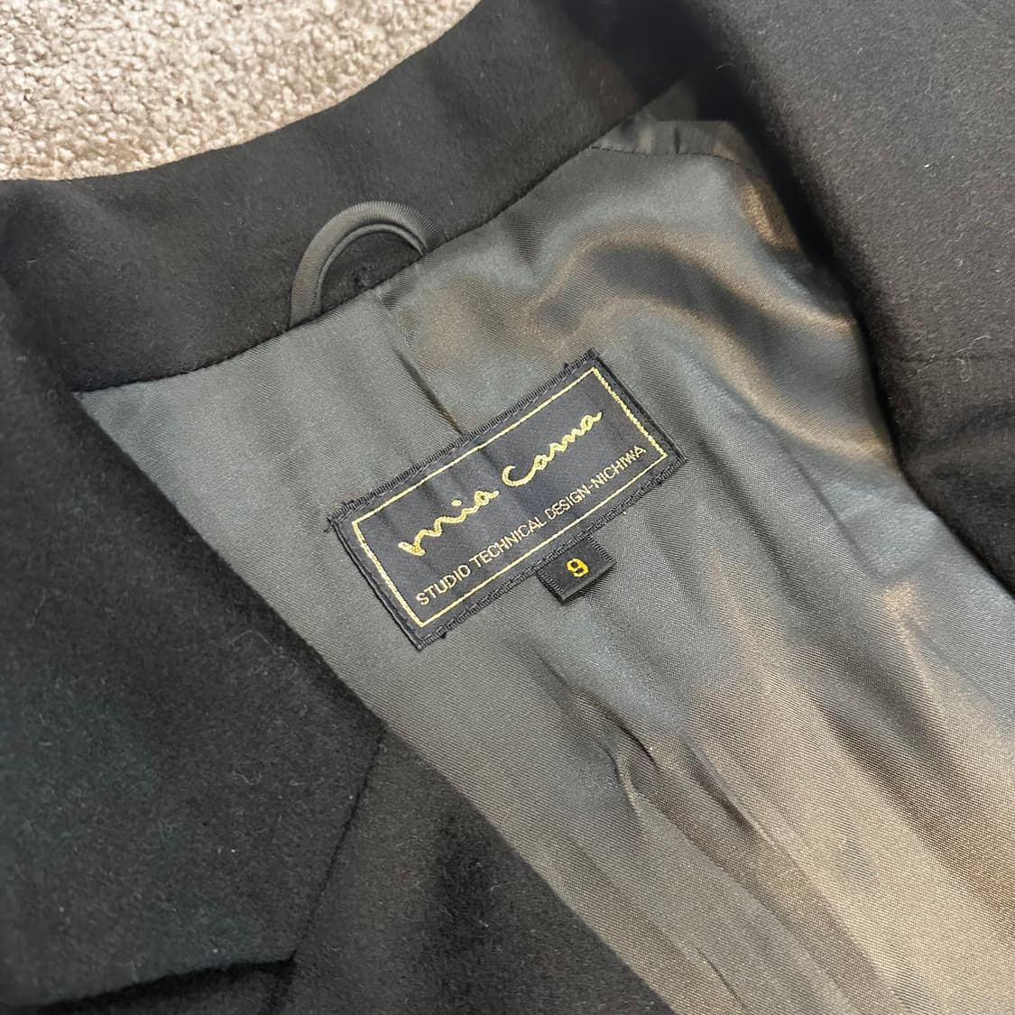 빈티지 미아카르나 퓨어 캐시미어 롱 코트L 상품이미지7