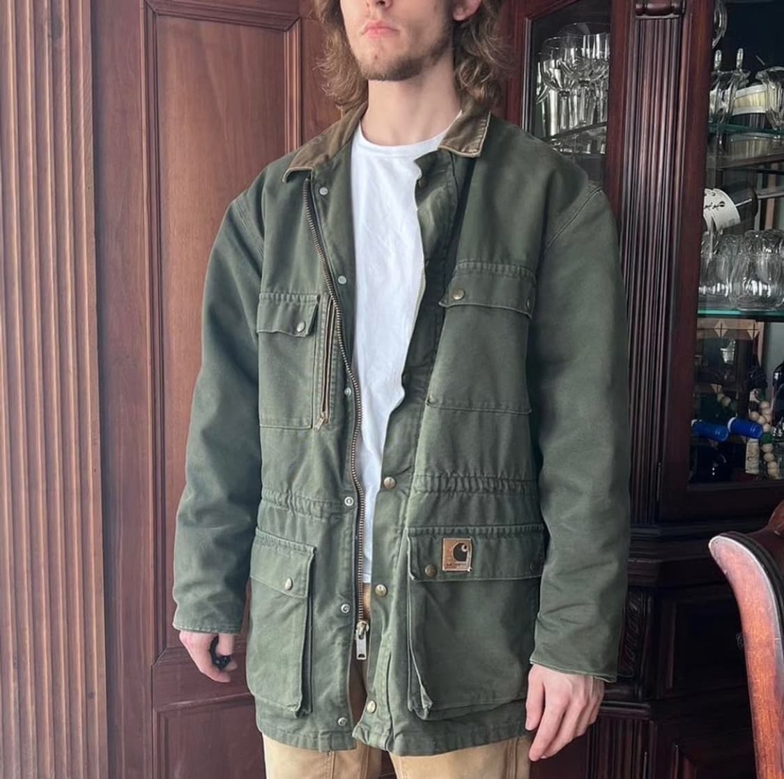 90s 빈티지 칼하트 블랭킷 초어 자켓 상품이미지4