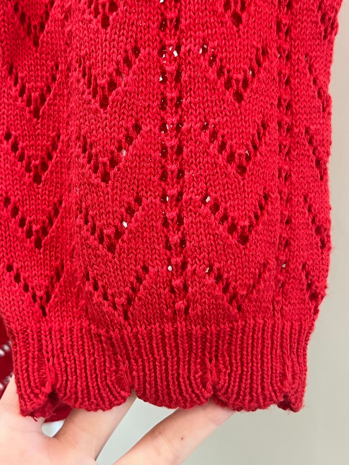 Oursaalty friendly weave midi dress red 상품이미지6
