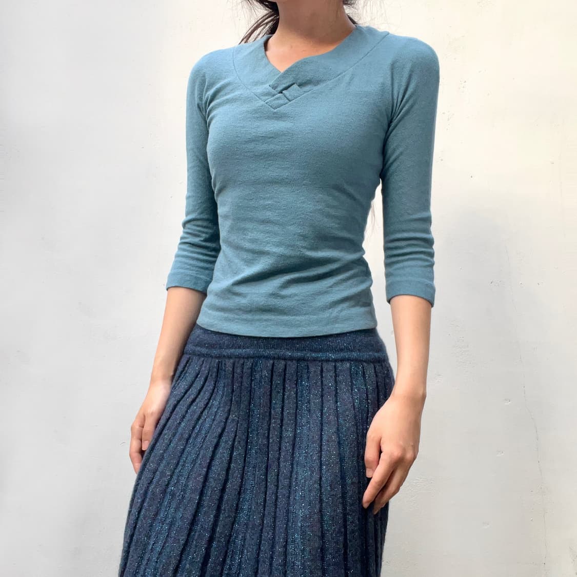 Aqua blue capri tee 상품이미지2