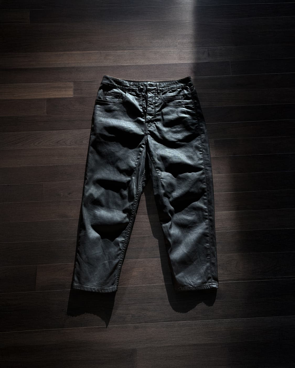 릭오웬스 다크쉐도우 왁스코팅 데님 팬츠 상품이미지1