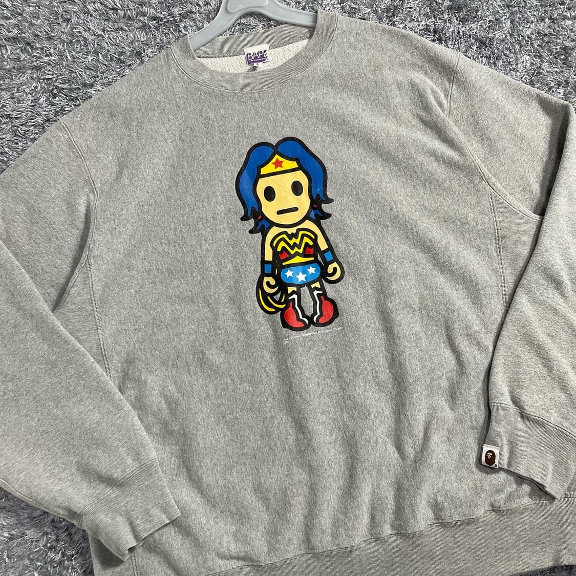2000s BAPE 베이프 마일로 원더우먼 리버스위브  상품이미지3