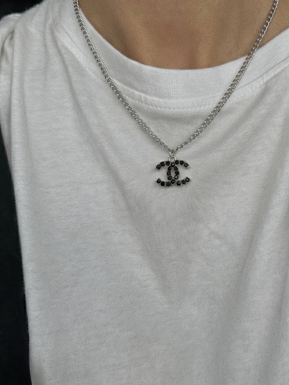 샤넬 정품 빈티지 목걸이 업사이클링 써지컬 남자 커플 상품이미지1