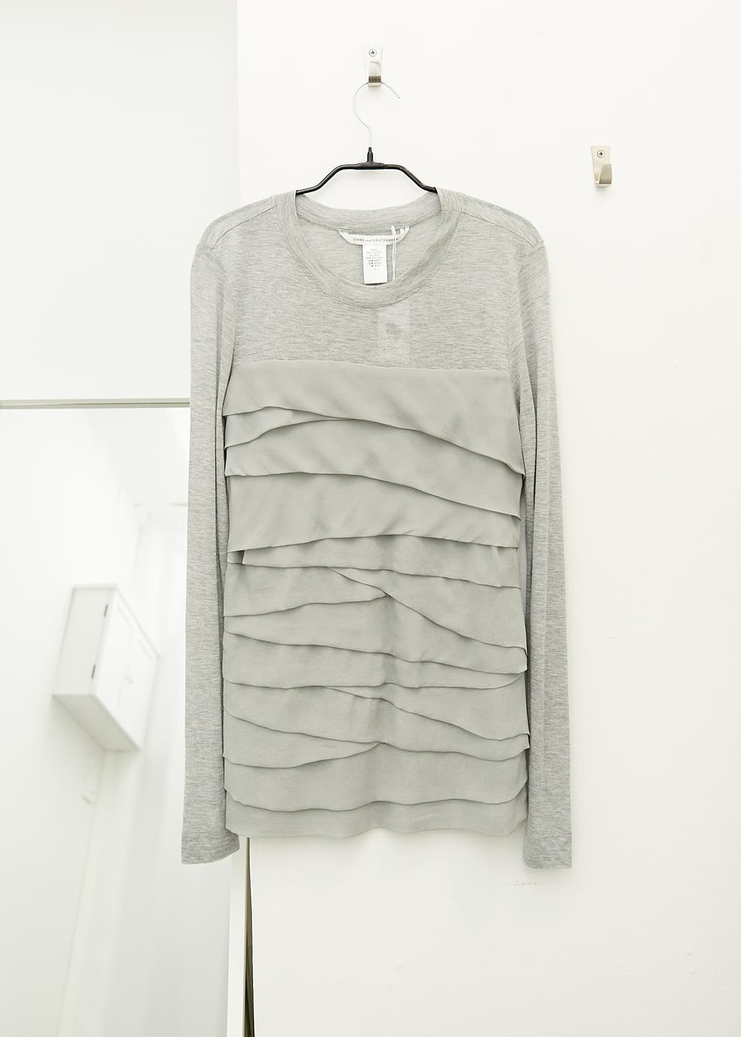 Viscose Silk Long Sleeve T-Shirt 상품이미지1