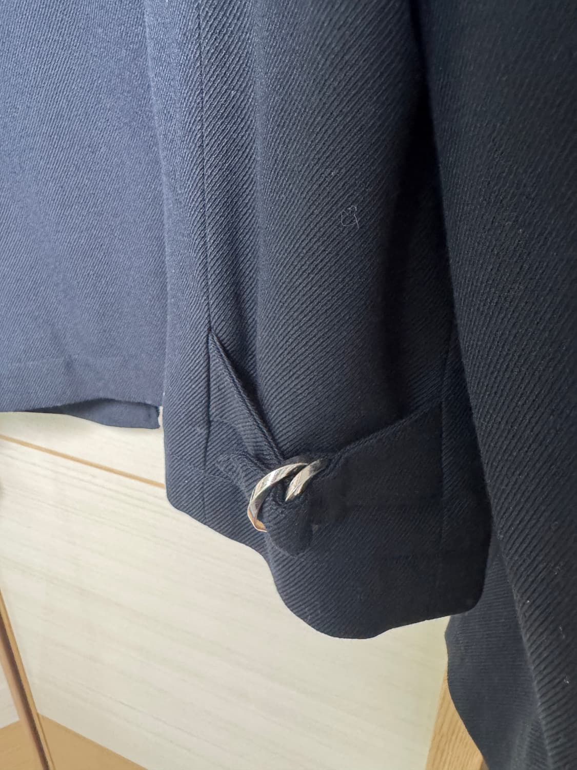 토니웩 LEATHER WOOL COTTON BLOUSON NAVY 상품이미지4