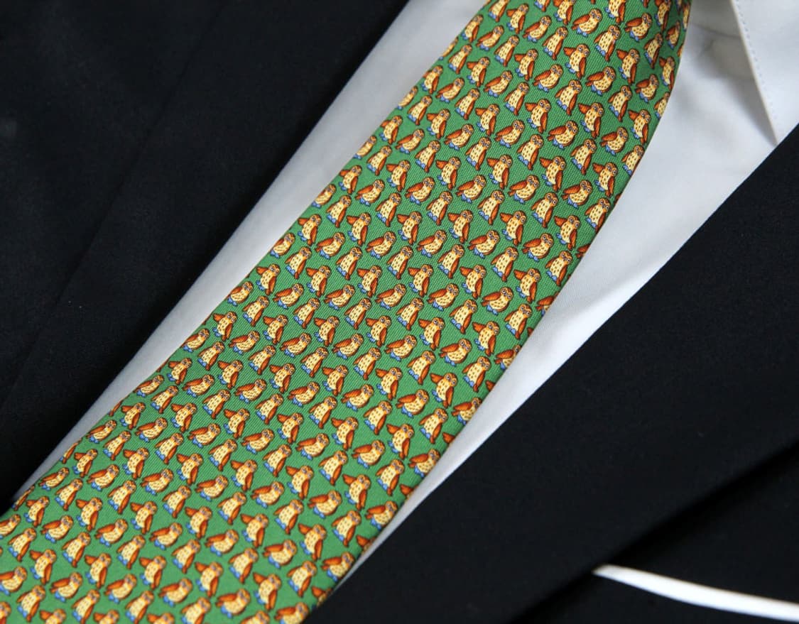 페라가모 9.4cm S등급 남자 명품 넥타이 상품이미지5