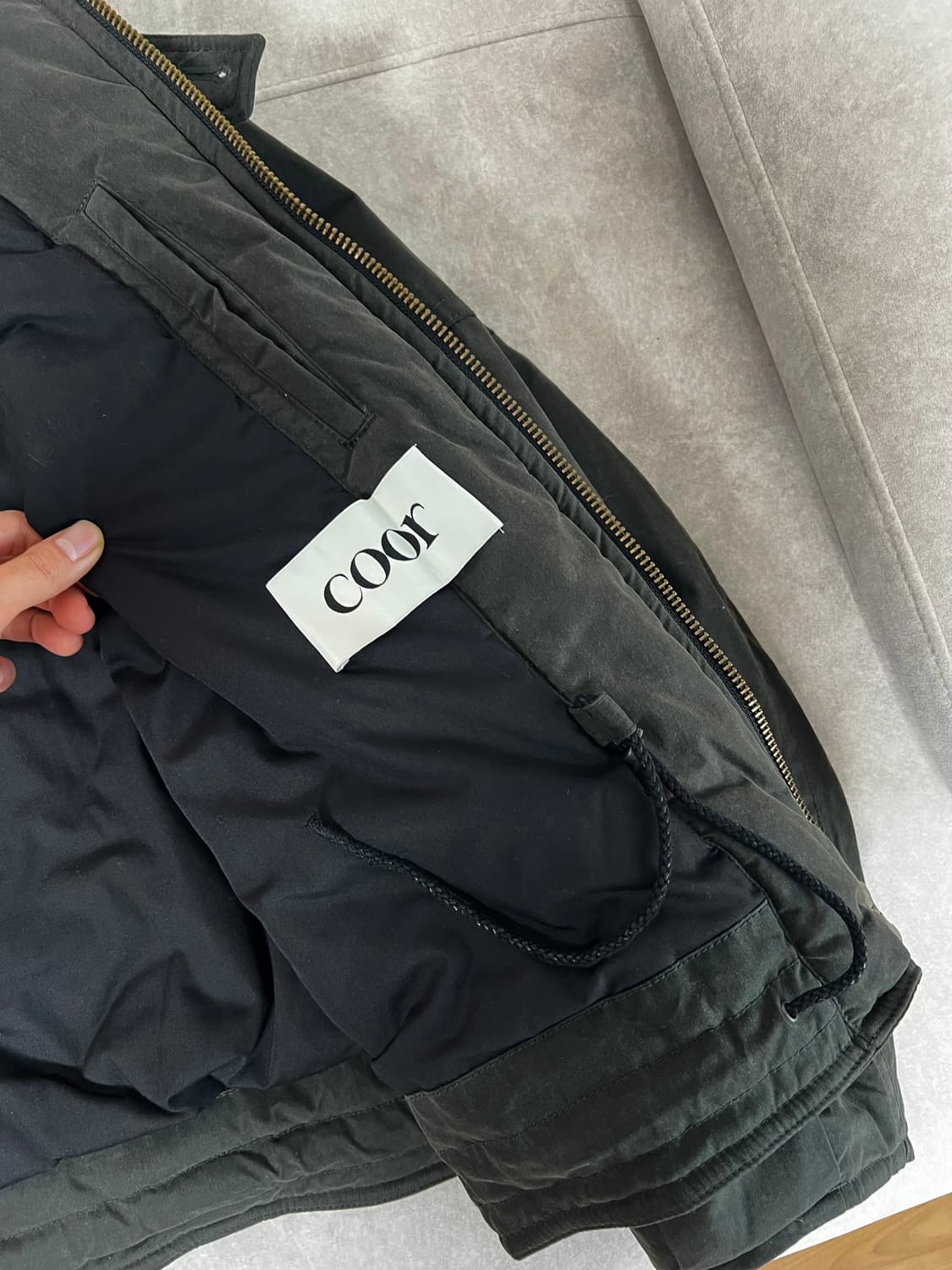 쿠어 왁스드 데크 자켓 그린 상품이미지6