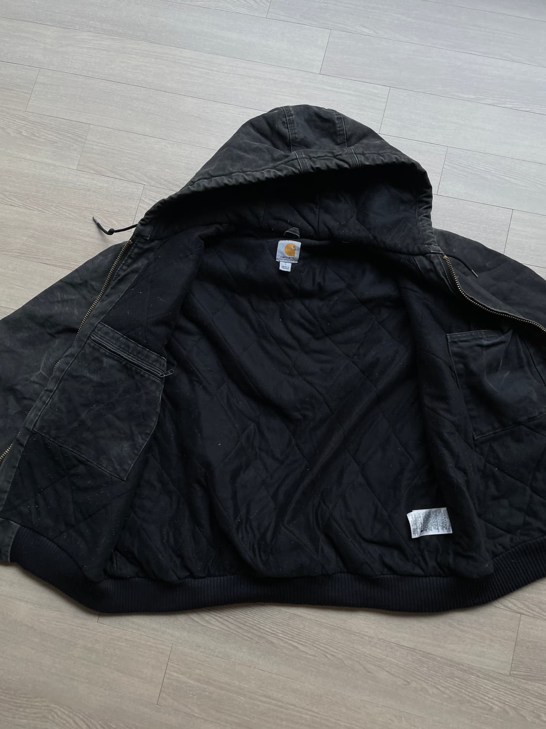 칼하트 j130 BLK 블랙 액티브 자켓 샌드스톤 carhartt 상품이미지8