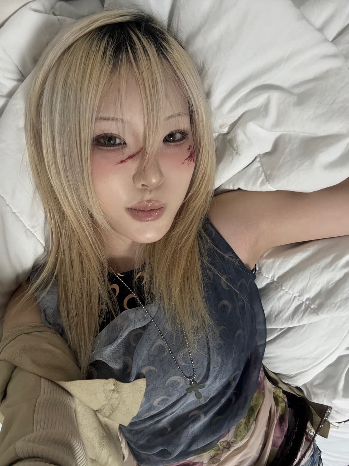 마린세르 실크 스카프 드레이프 드레스 상품이미지3