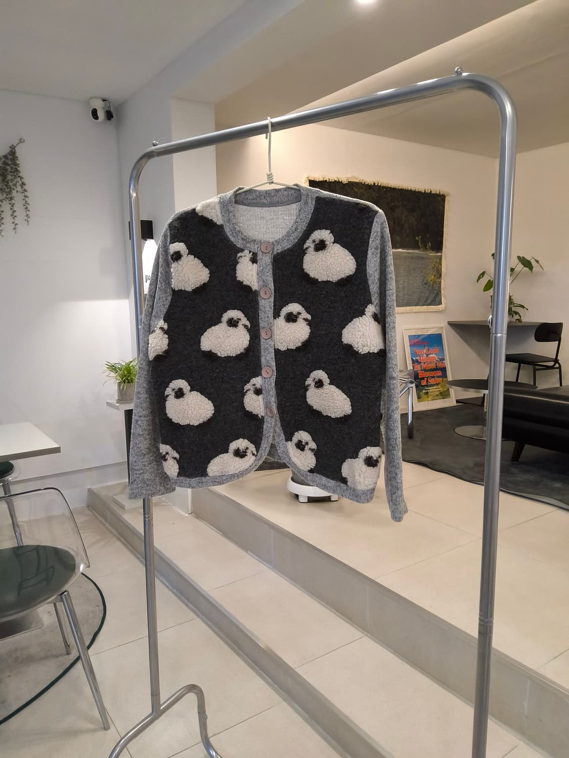 양패턴 니트 가디건 상품이미지1