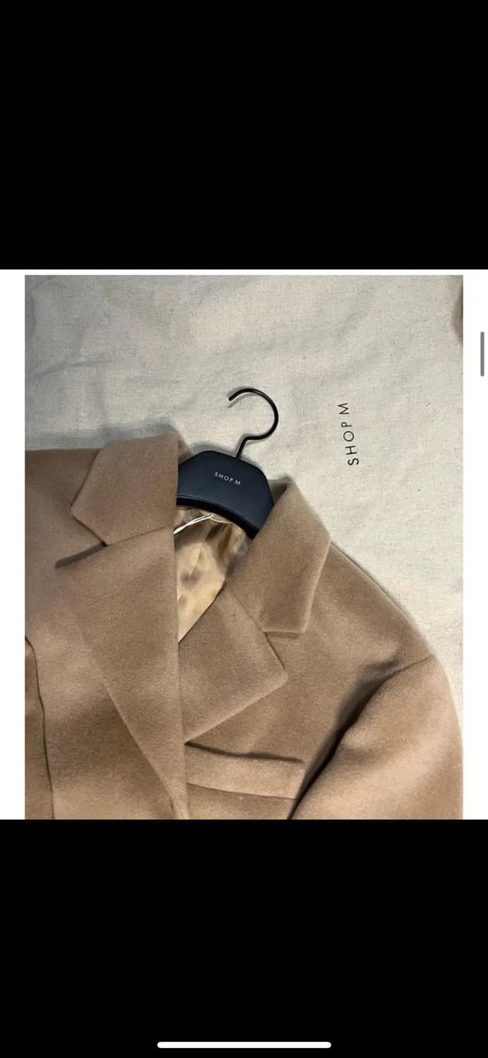 샵엠 클래식 캐시미어 코트 브라운 38 상품이미지2