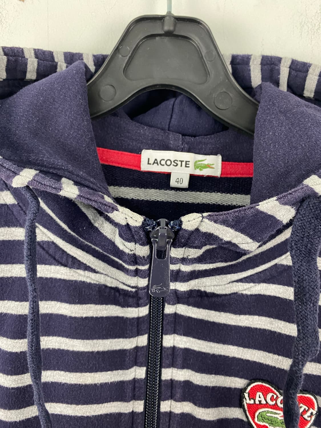 라코스테 스트라이프 하트로고 후드집업 40 <562> 상품이미지3
