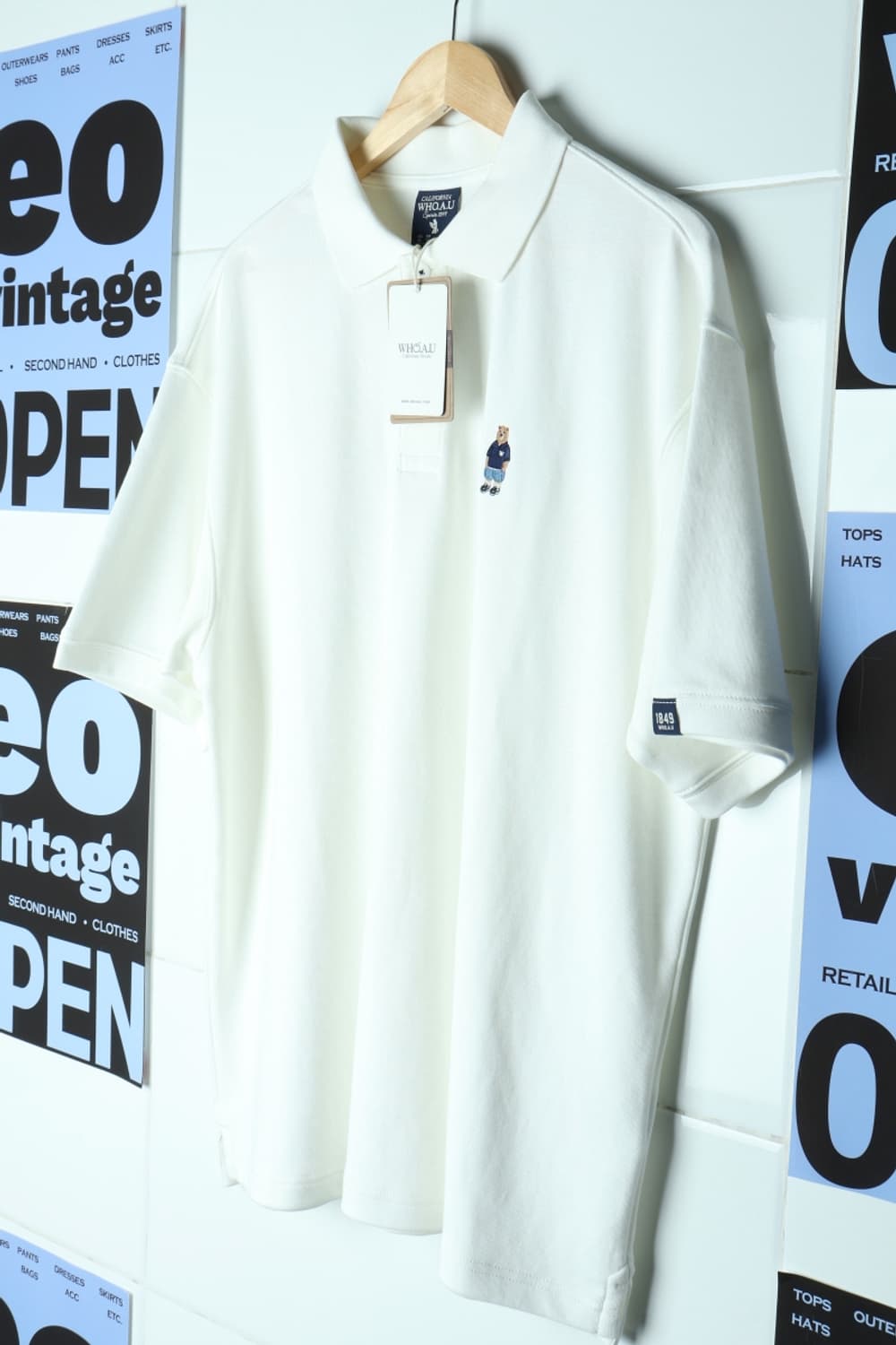 (XL-3XL) 후아유 반팔 카라 티셔츠 새상품 Y2K 유행-H30576 상품이미지1