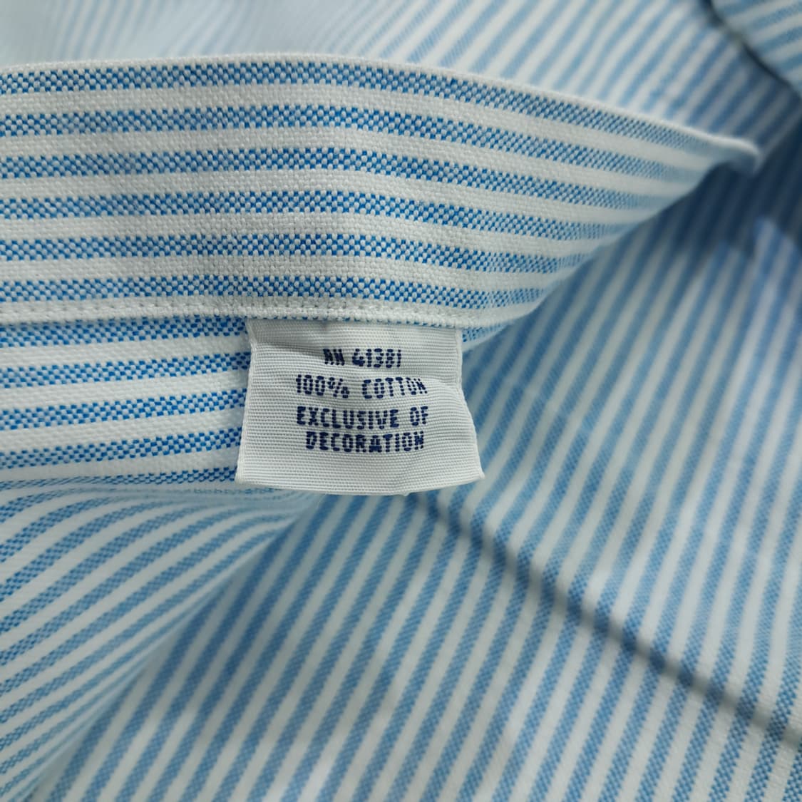 CN668 3XLT 폴로 랄프로렌 스카이블루 스트라이프 긴팔 셔츠 남방 상품이미지6