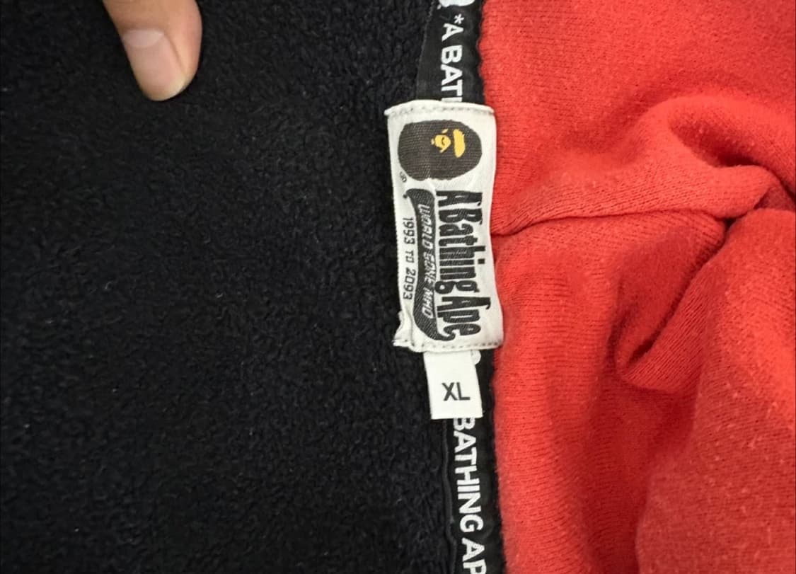 베이프 더블샤크후드집업 xl 상품이미지4