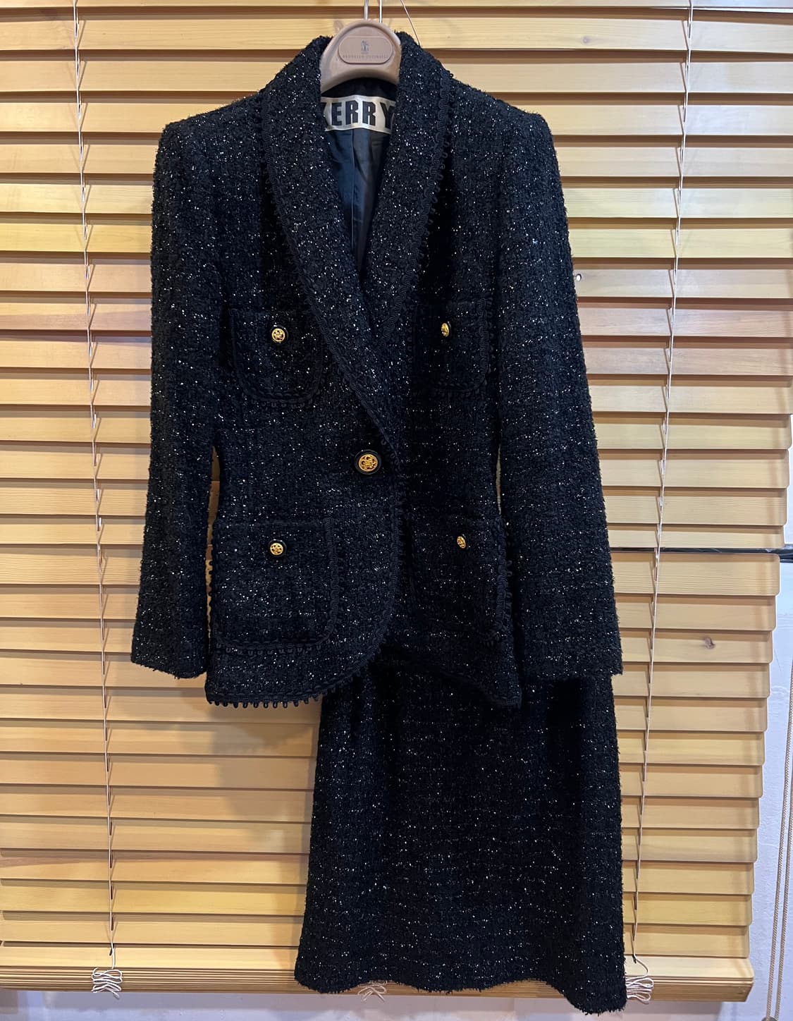 켈리 KERRY 일본수입 여성 글리터 정장셋업 치마셋트 상품이미지1