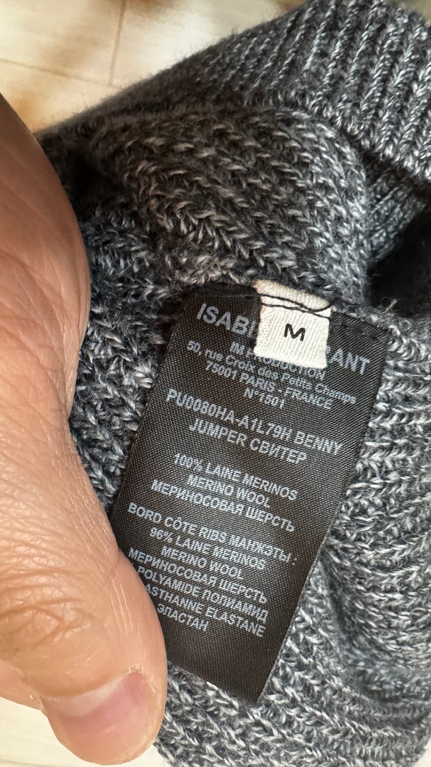 이자벨마랑 Benny 메리노 울 하프집업 스웨터 M 상품이미지6