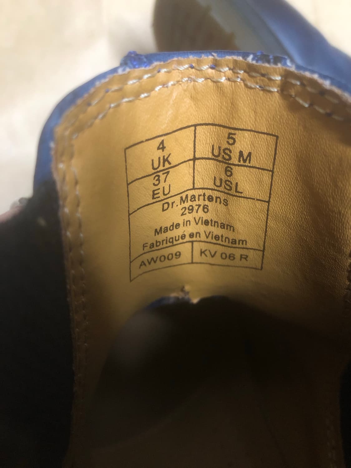 닥터마틴2976 네이비 uk4 상품이미지4